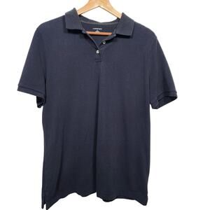 Men's Black Land's End Polo Shirt Size Large